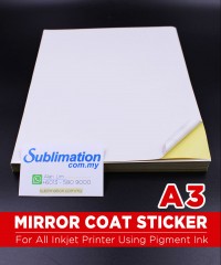 A3 Mirror Coat Sticker Paper 